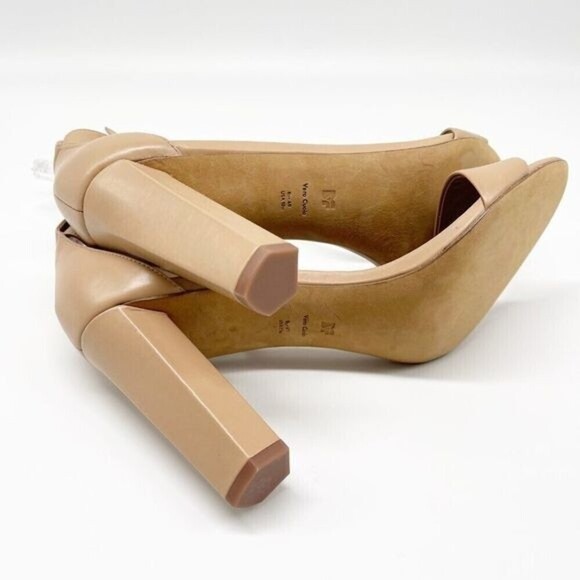 DIANE VON FURSTENBERG Chainlink Leather Sandals - Picture 7 of 9